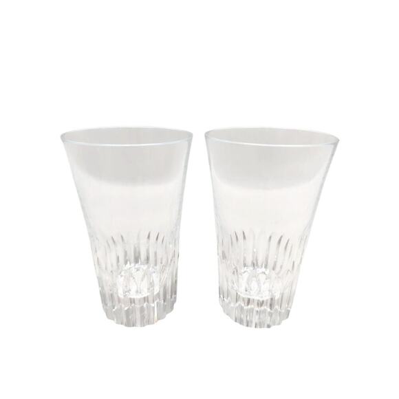 Baccarat Glass 2 set Clear  Crystal Glass NWT - Picture 3 of 15